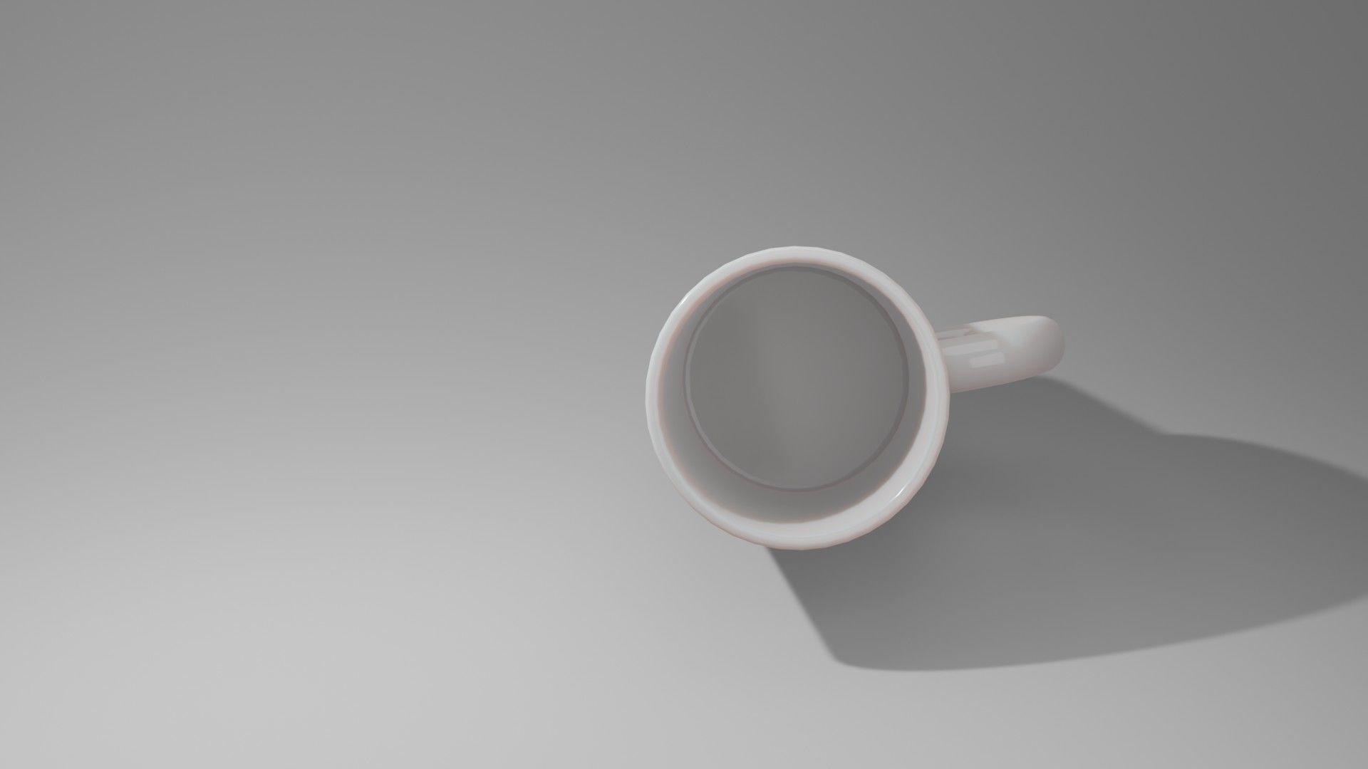 ceramic mug Low-poly 3D model_4