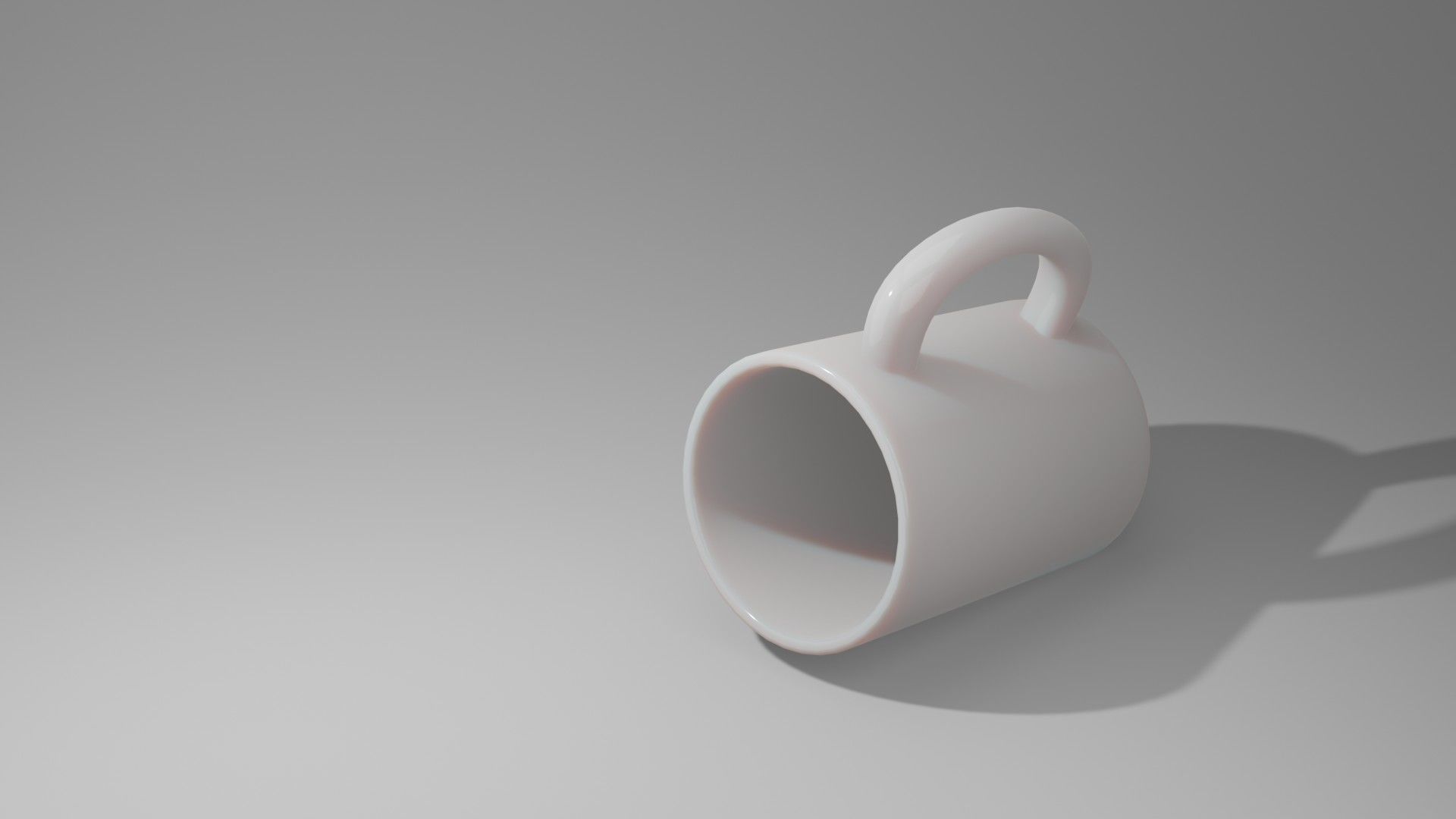 ceramic mug Low-poly 3D model_1