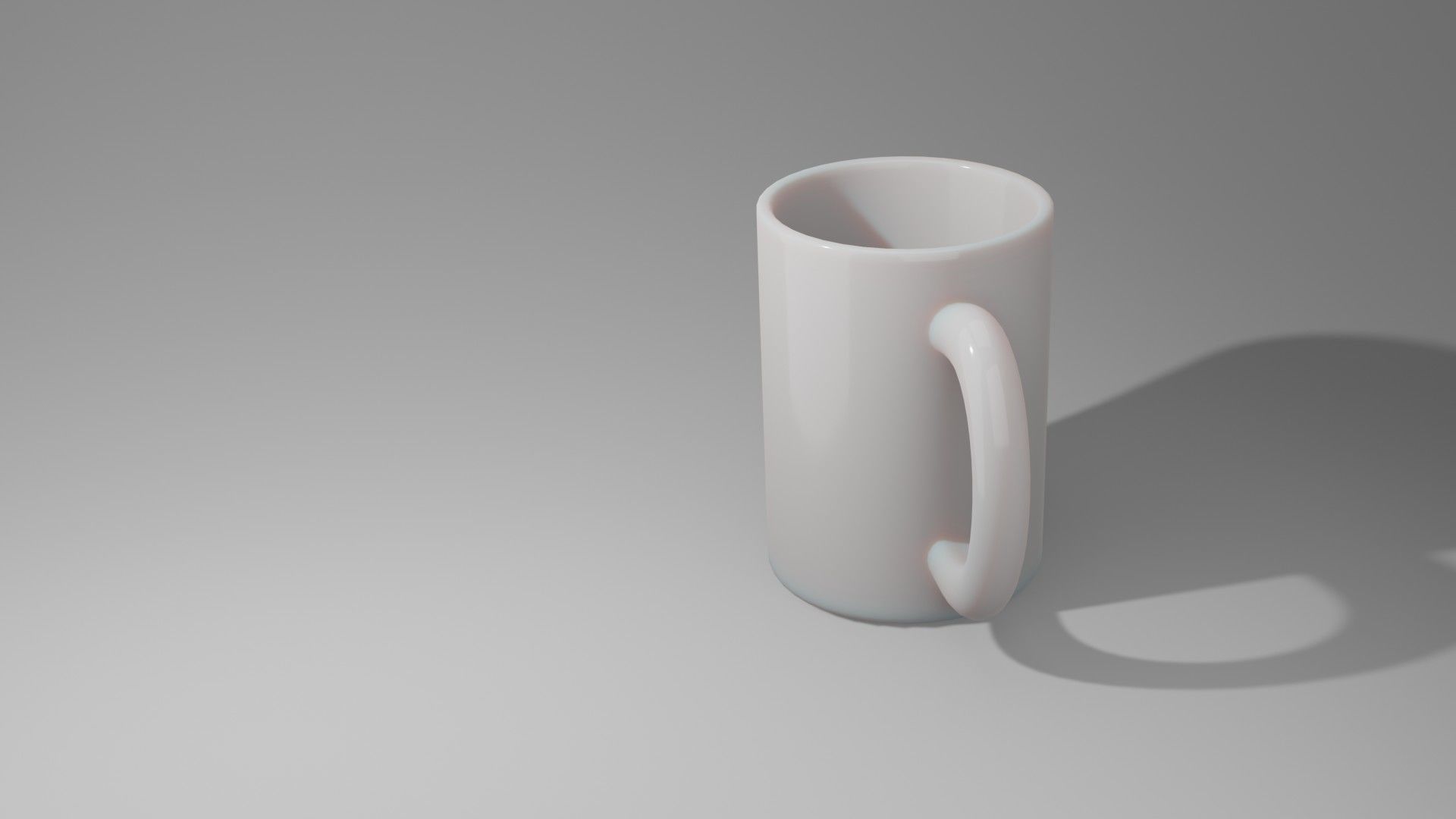 ceramic mug Low-poly 3D model_3
