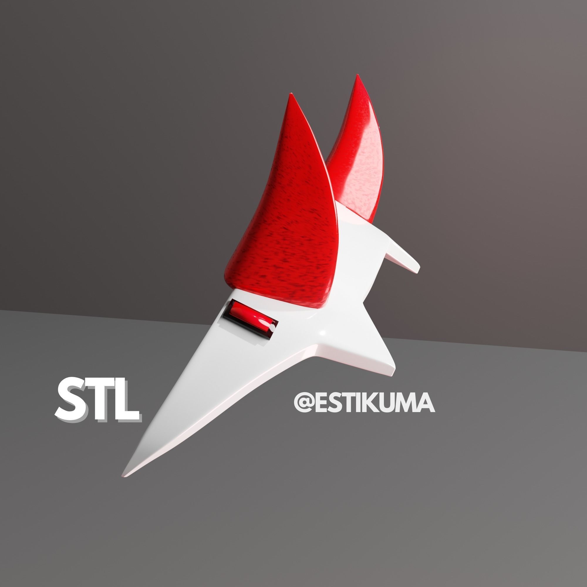 ZERO TWO Headpiece STL 3D Files Darling In The Franxx 3D print model_3