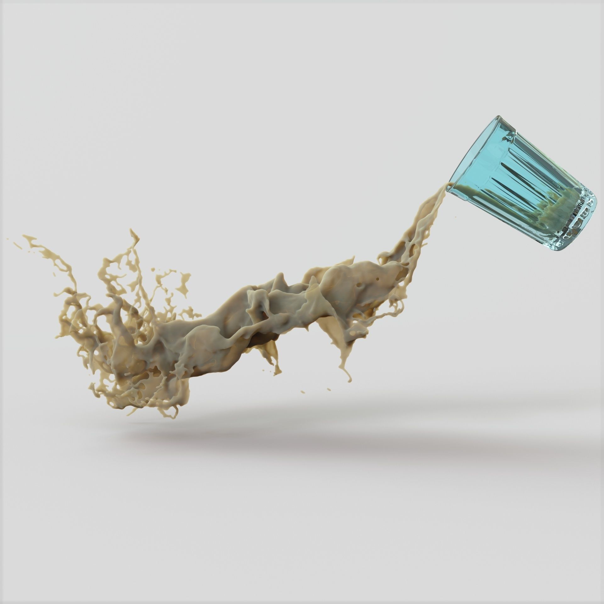 Splash liquid 3D model_2