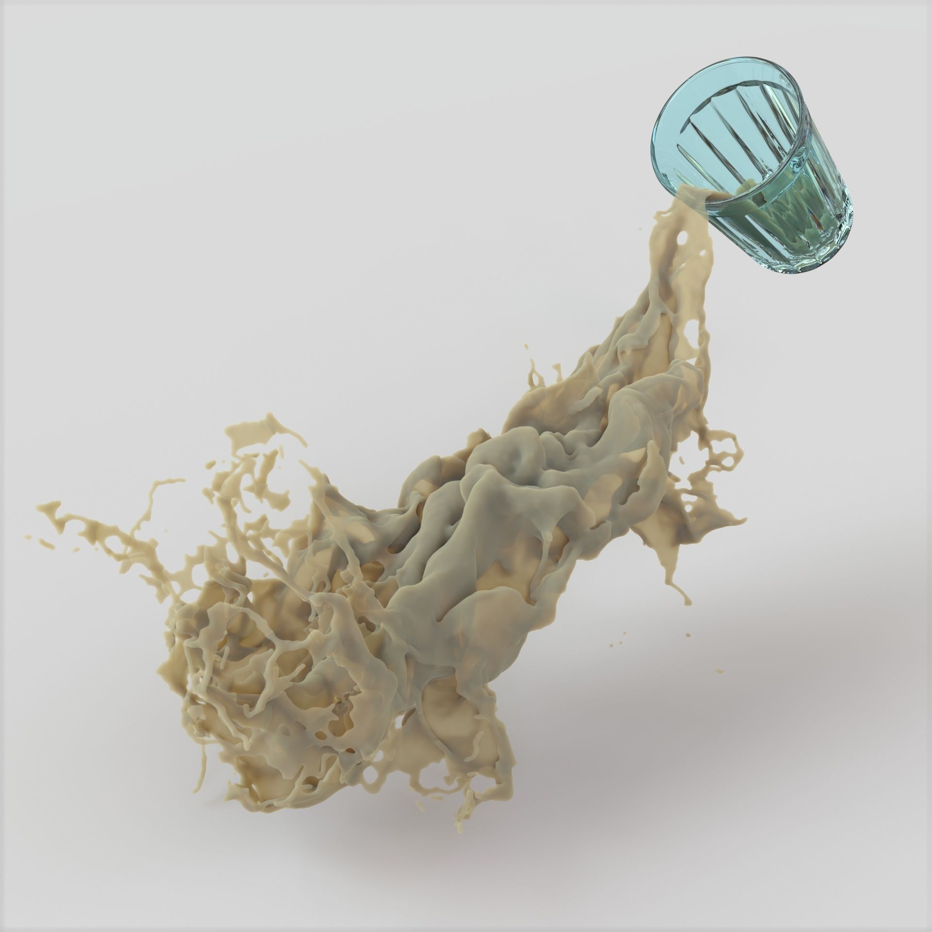 Splash liquid 3D model_3