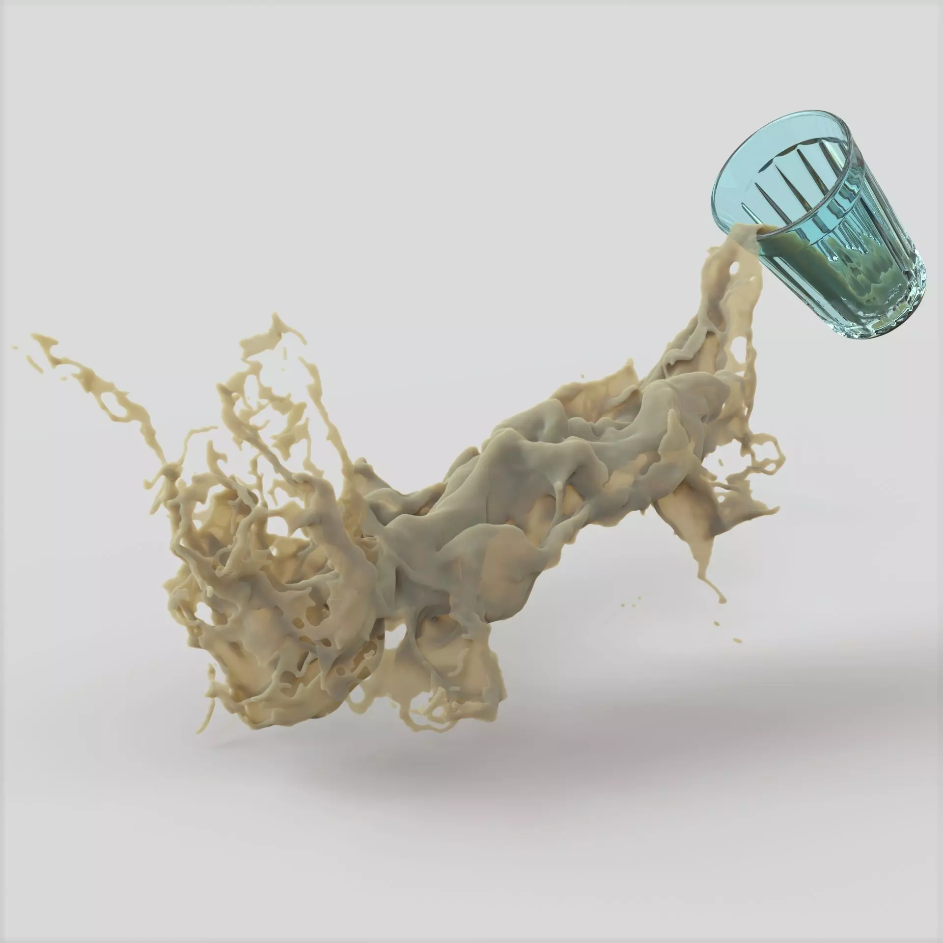 Splash liquid 3D model_0
