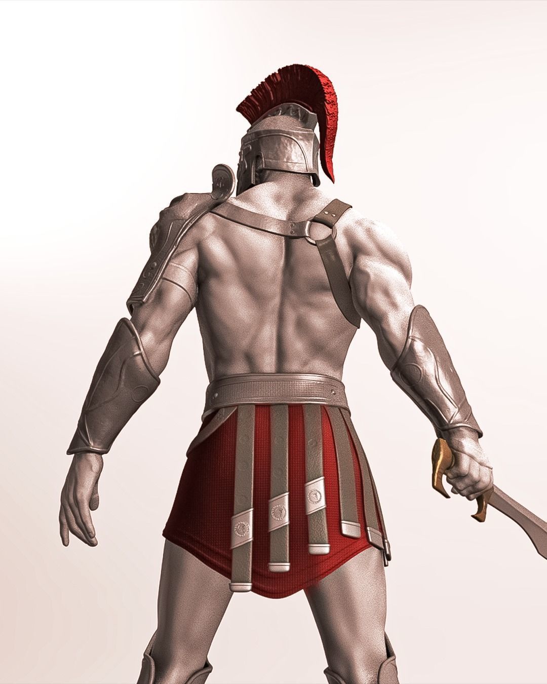 Spartan warrior 3D print model_1