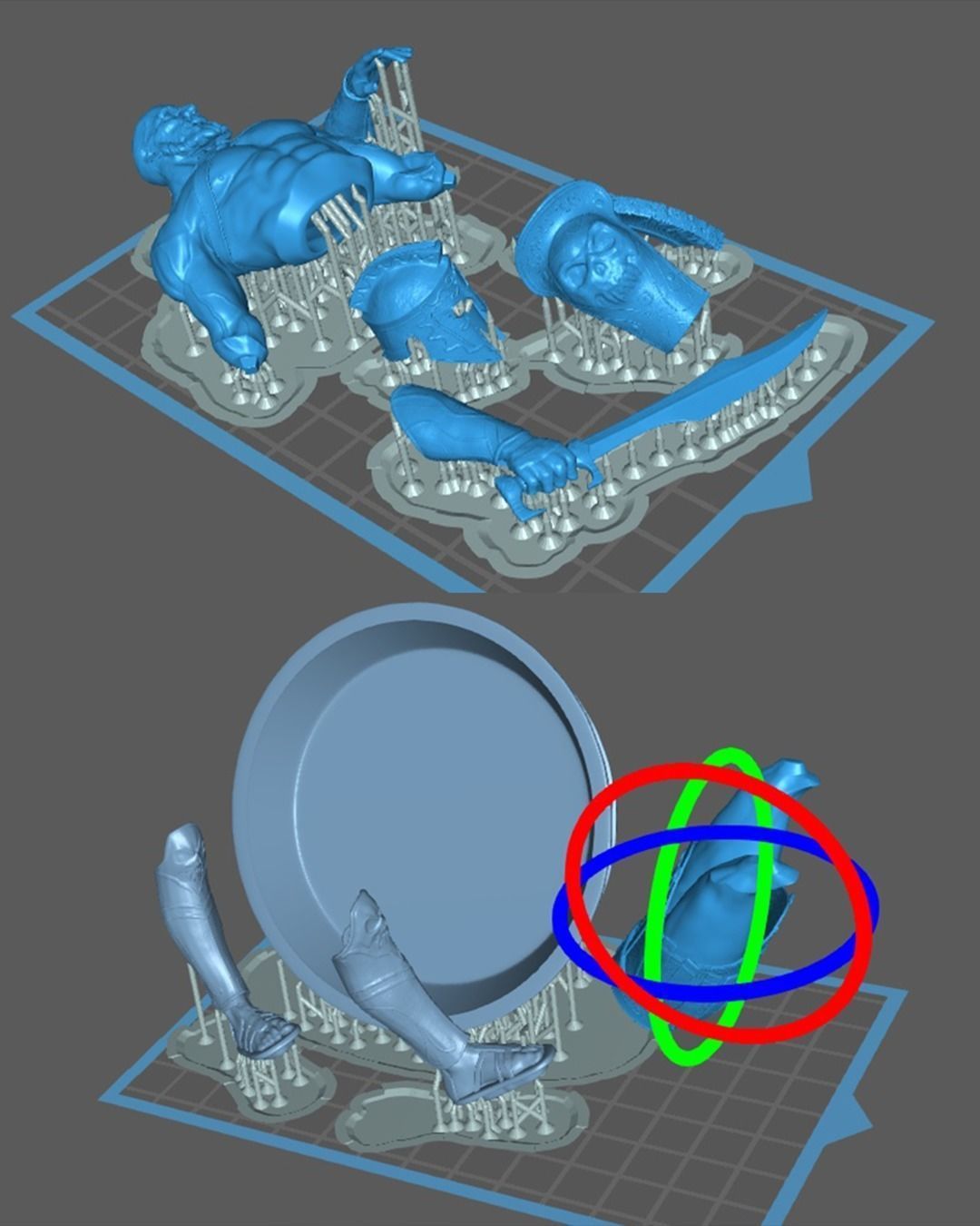 Spartan warrior 3D print model_7
