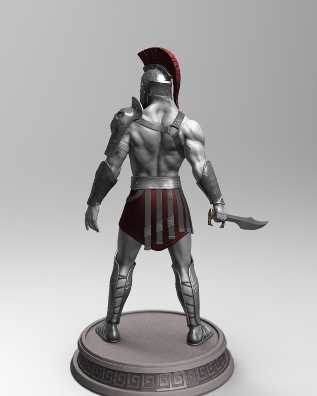Spartan warrior 3D print model_2