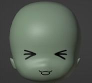 Chibi Model STUDENT MALE with Human Meta Rig Low-poly 3D model_7