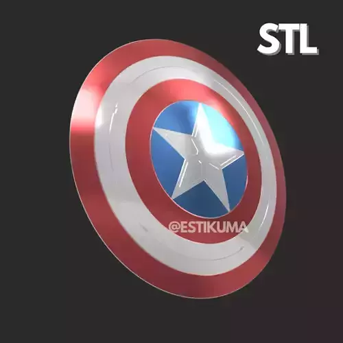 Captain America Shield STL 3D Files 3D print model