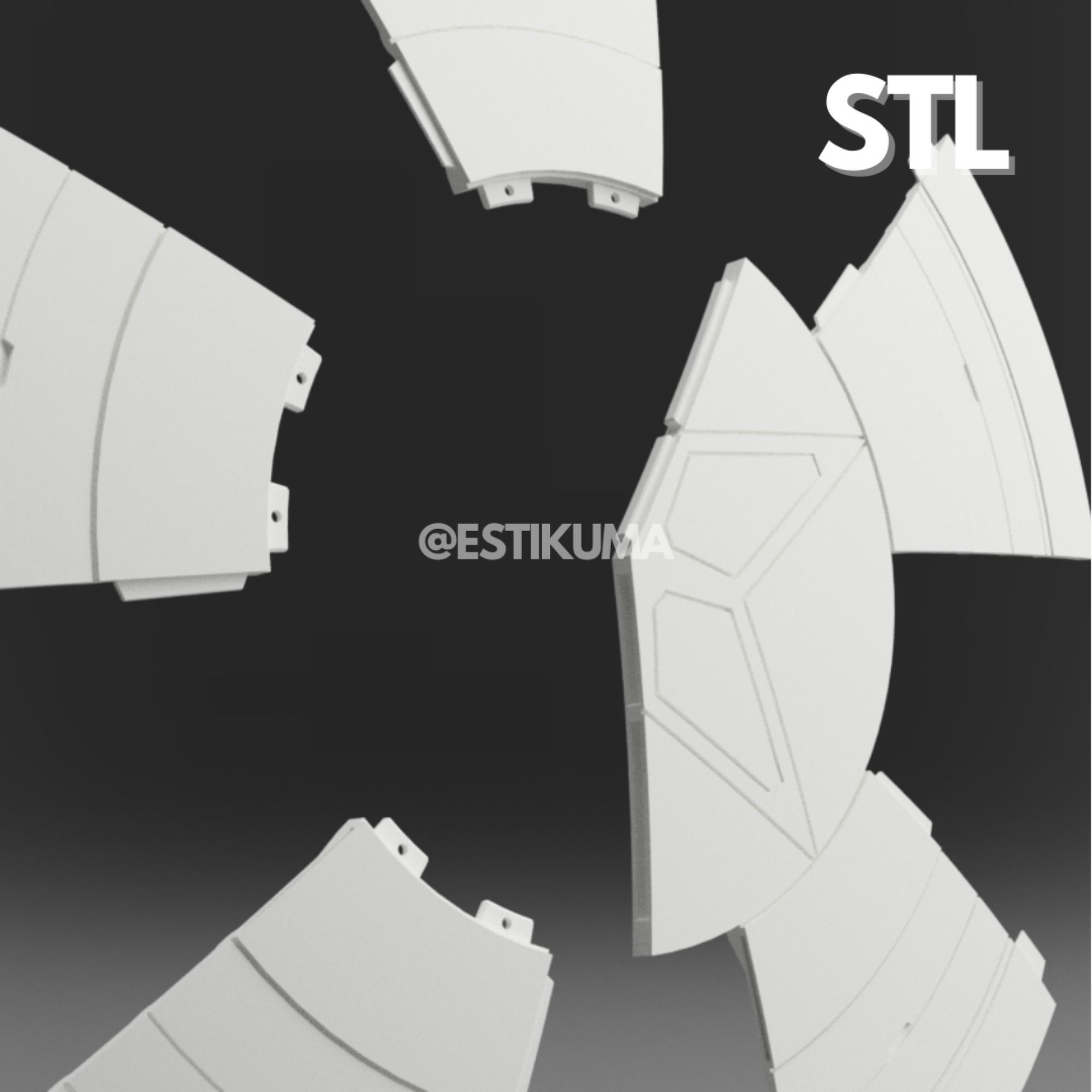 Captain America Shield STL 3D Files 3D print model_7