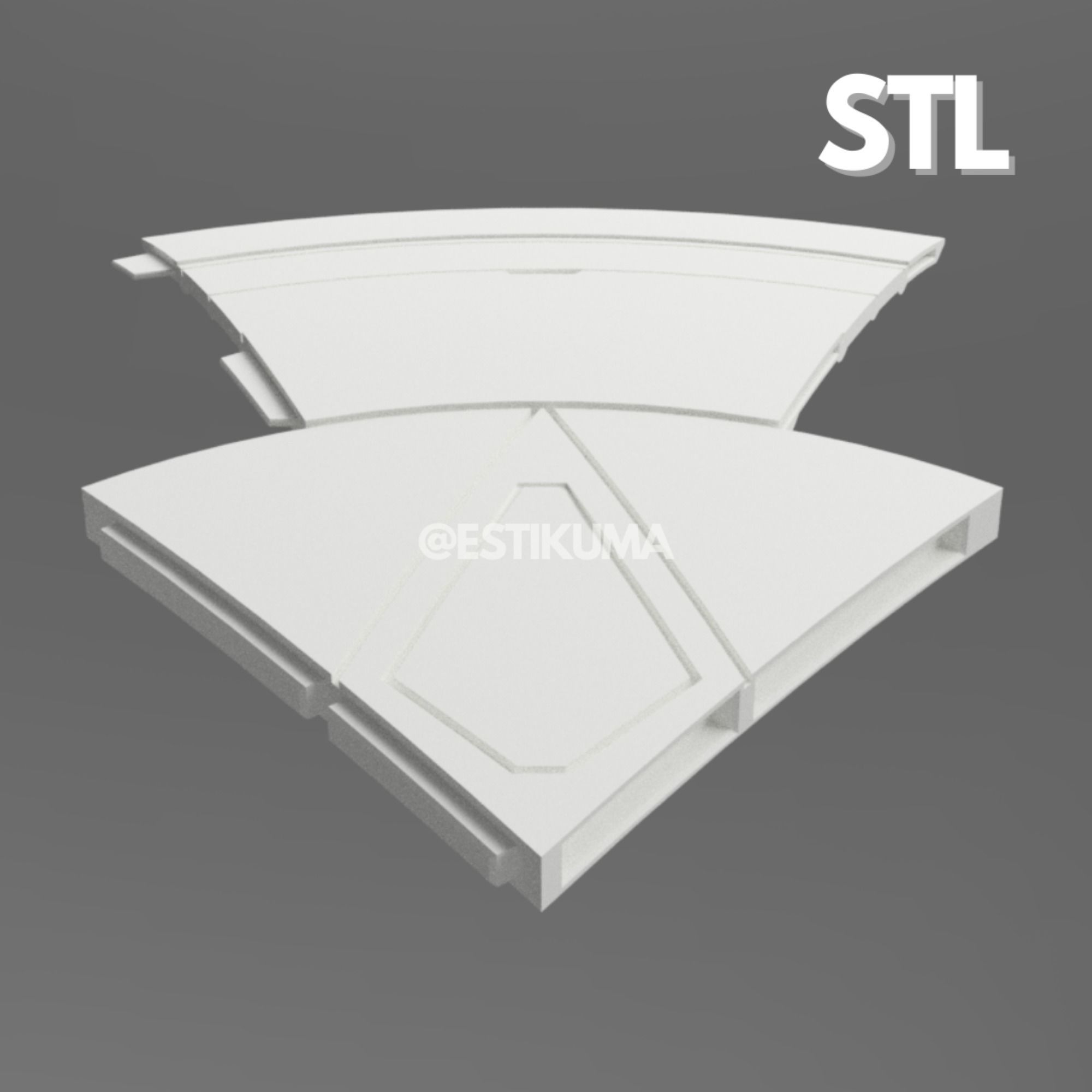 Captain America Shield STL 3D Files 3D print model_8