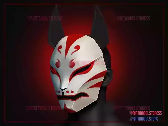 ARAGAMI 2 MASK - KITSUNE MASK FOR COSPLAY - HALLOWEEN COSTUME