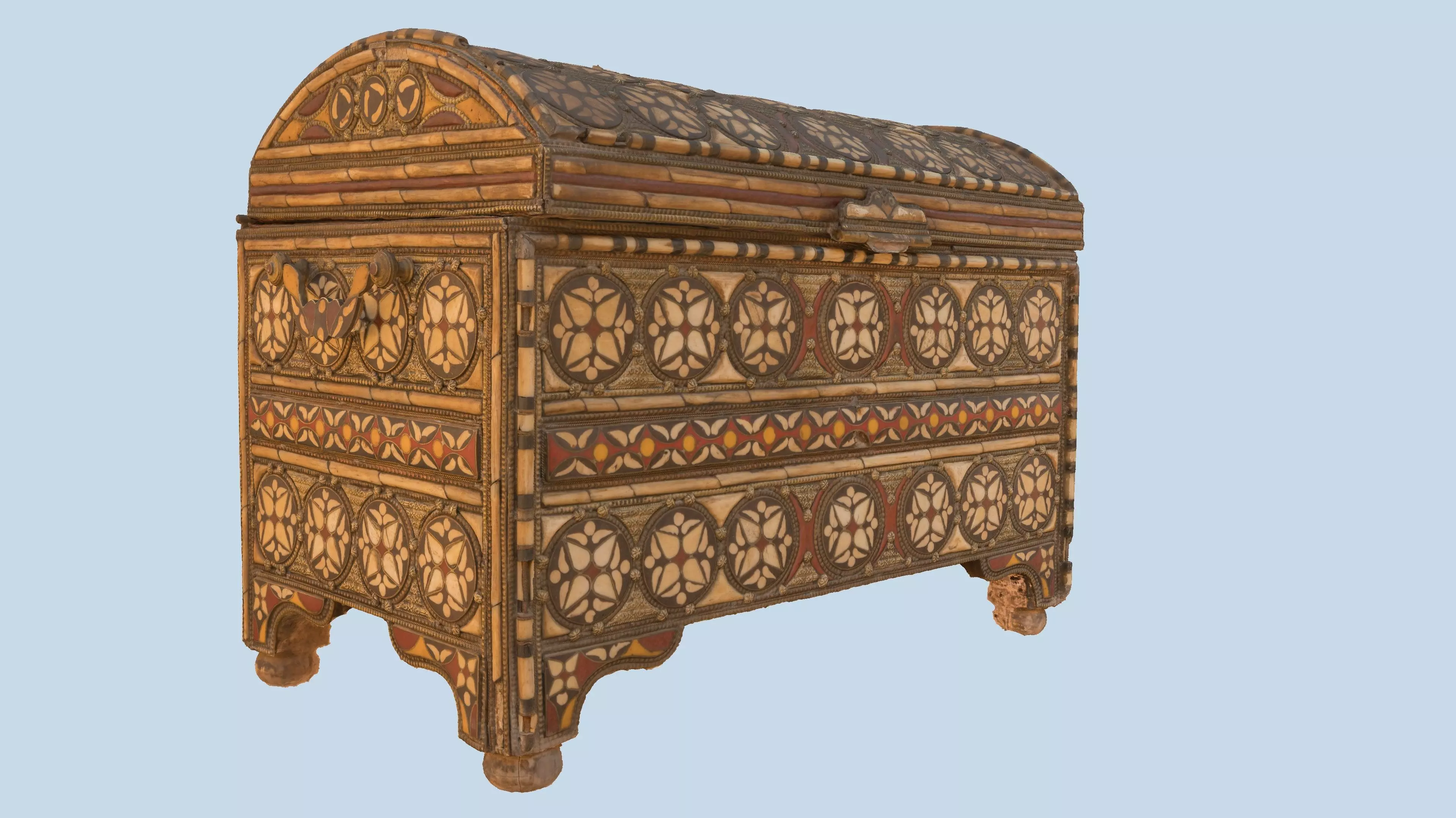Old chest 3D model_0