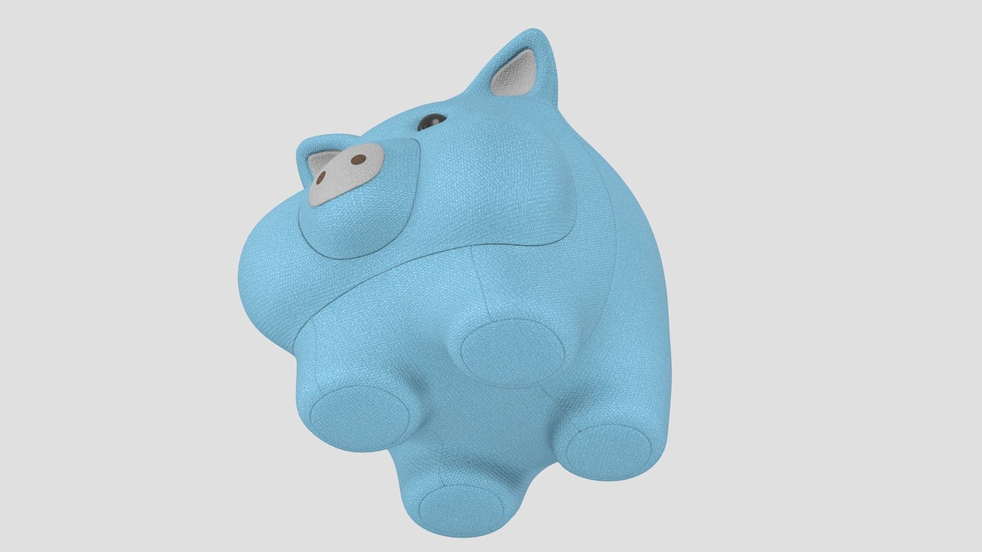 stuffed animal pig 3D model_9