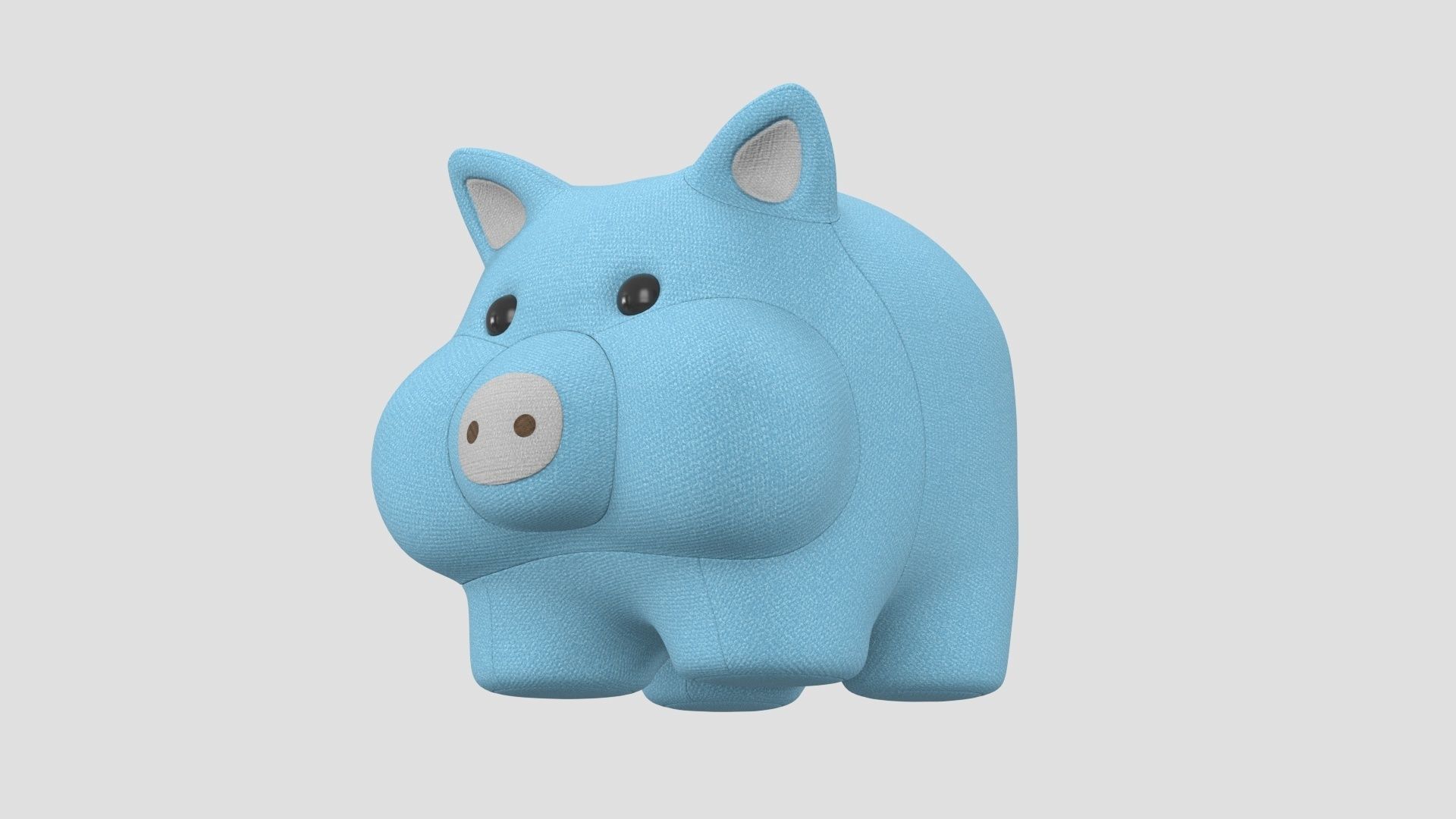 stuffed animal pig 3D model_8