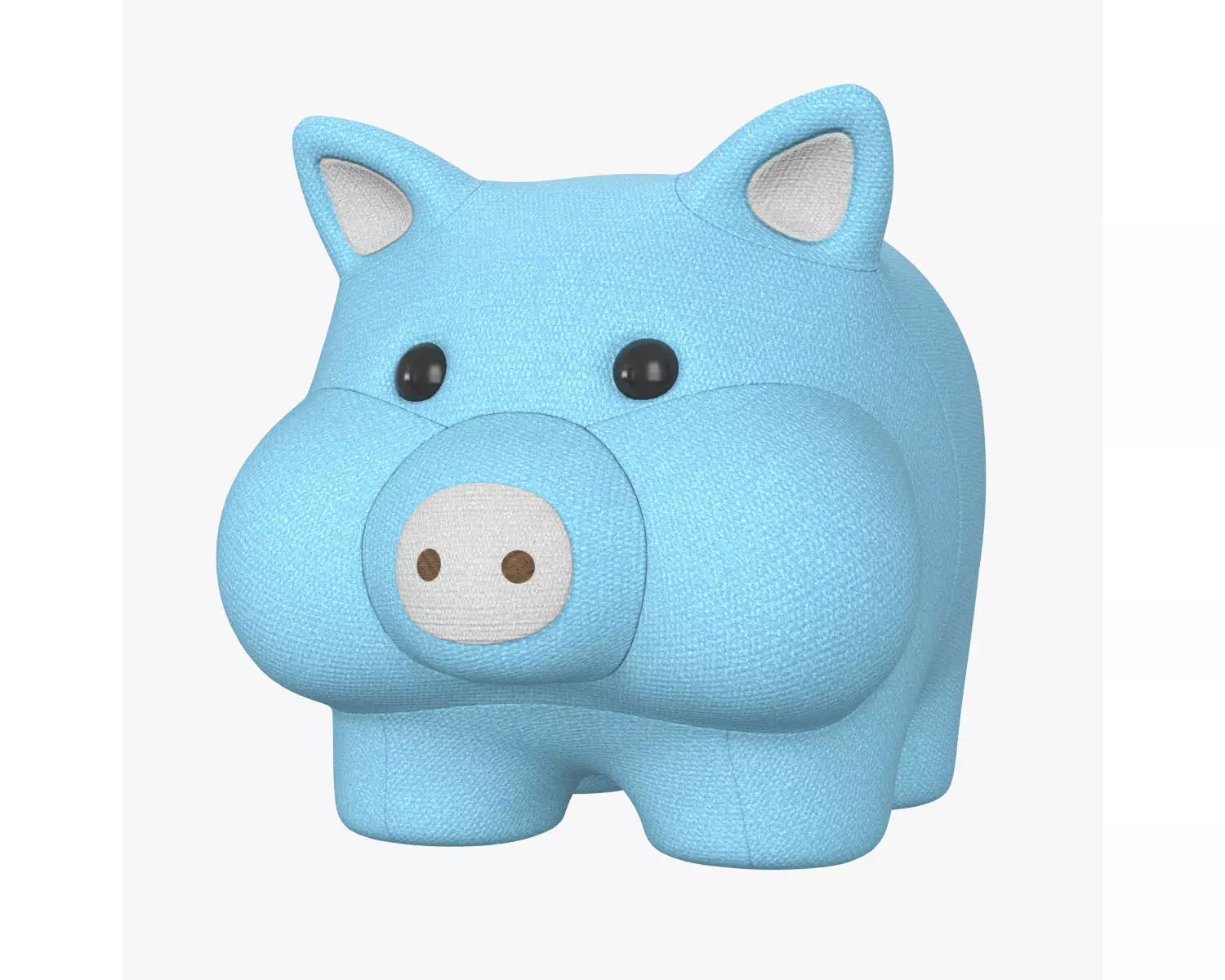stuffed animal pig 3D model_0