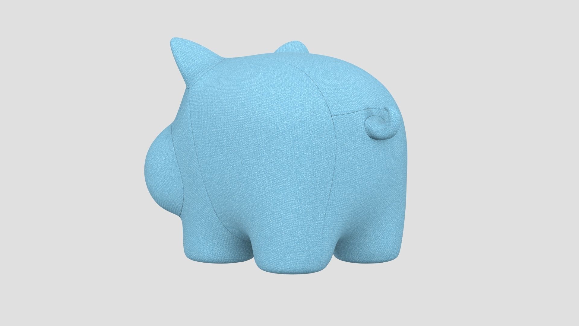 stuffed animal pig 3D model_5