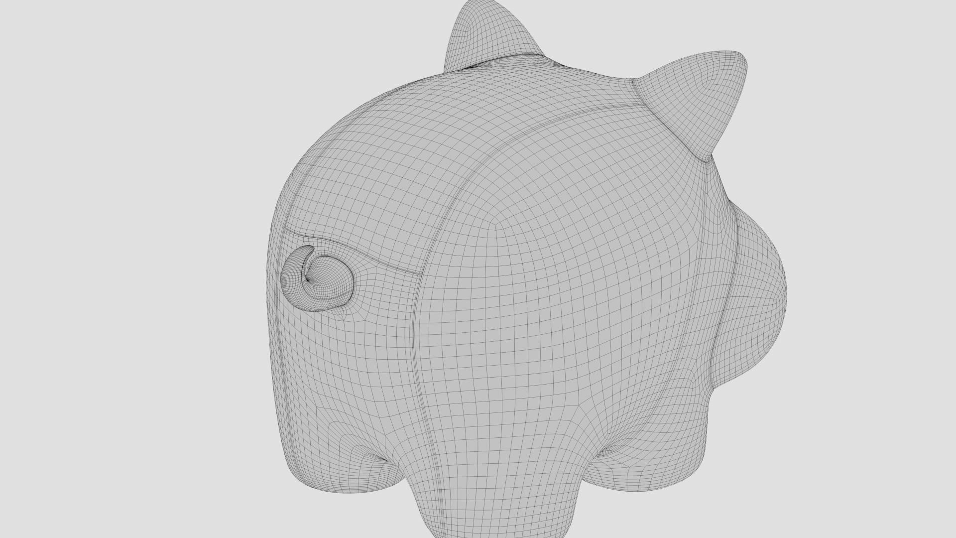 stuffed animal pig 3D model_18