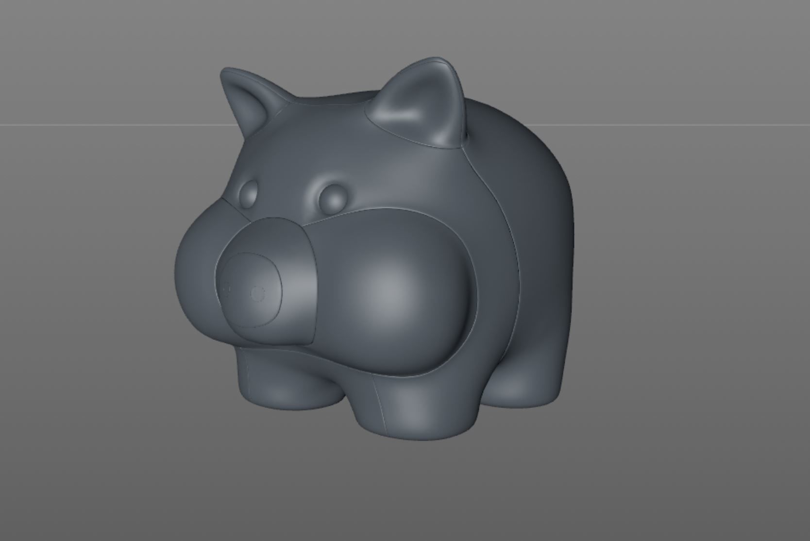 stuffed animal pig 3D model_11