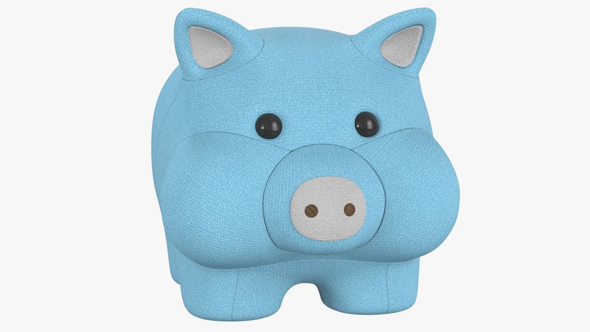 stuffed animal pig 3D model_1