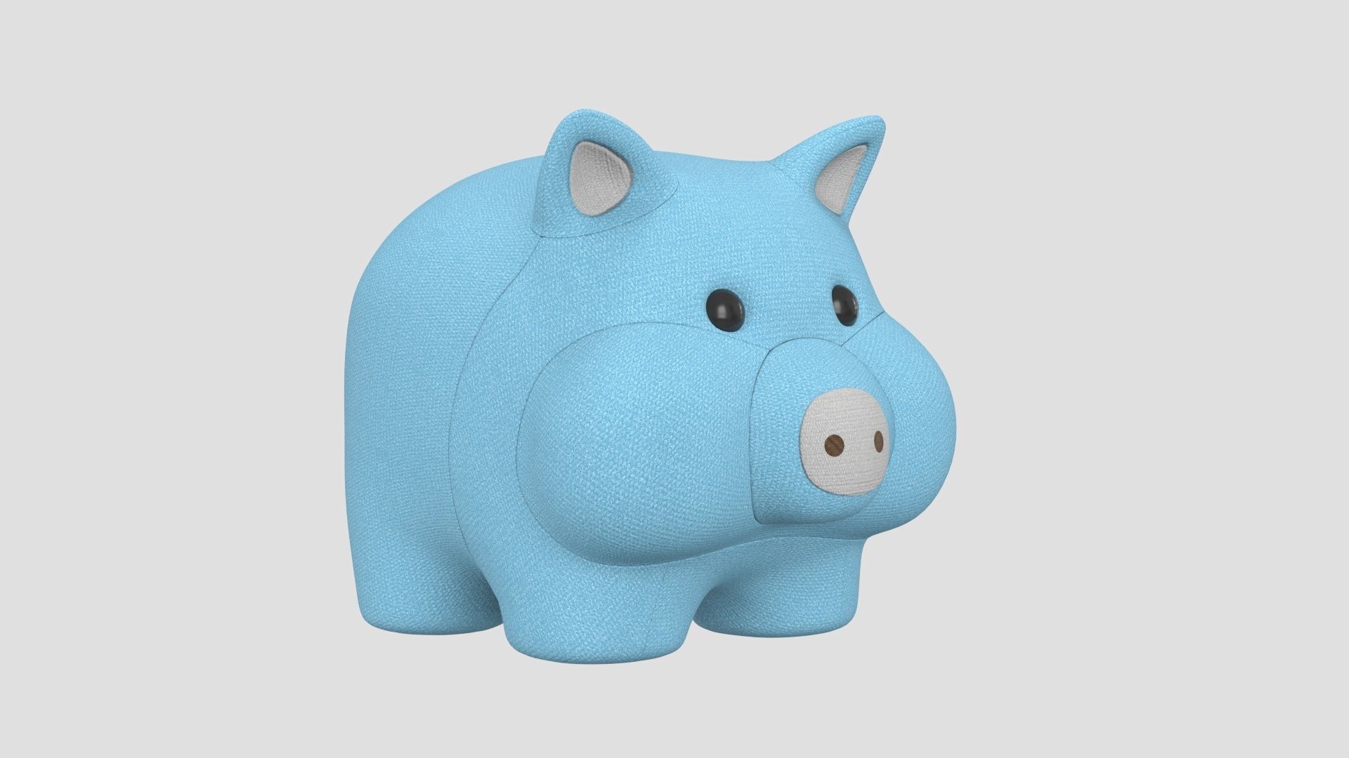 stuffed animal pig 3D model_6