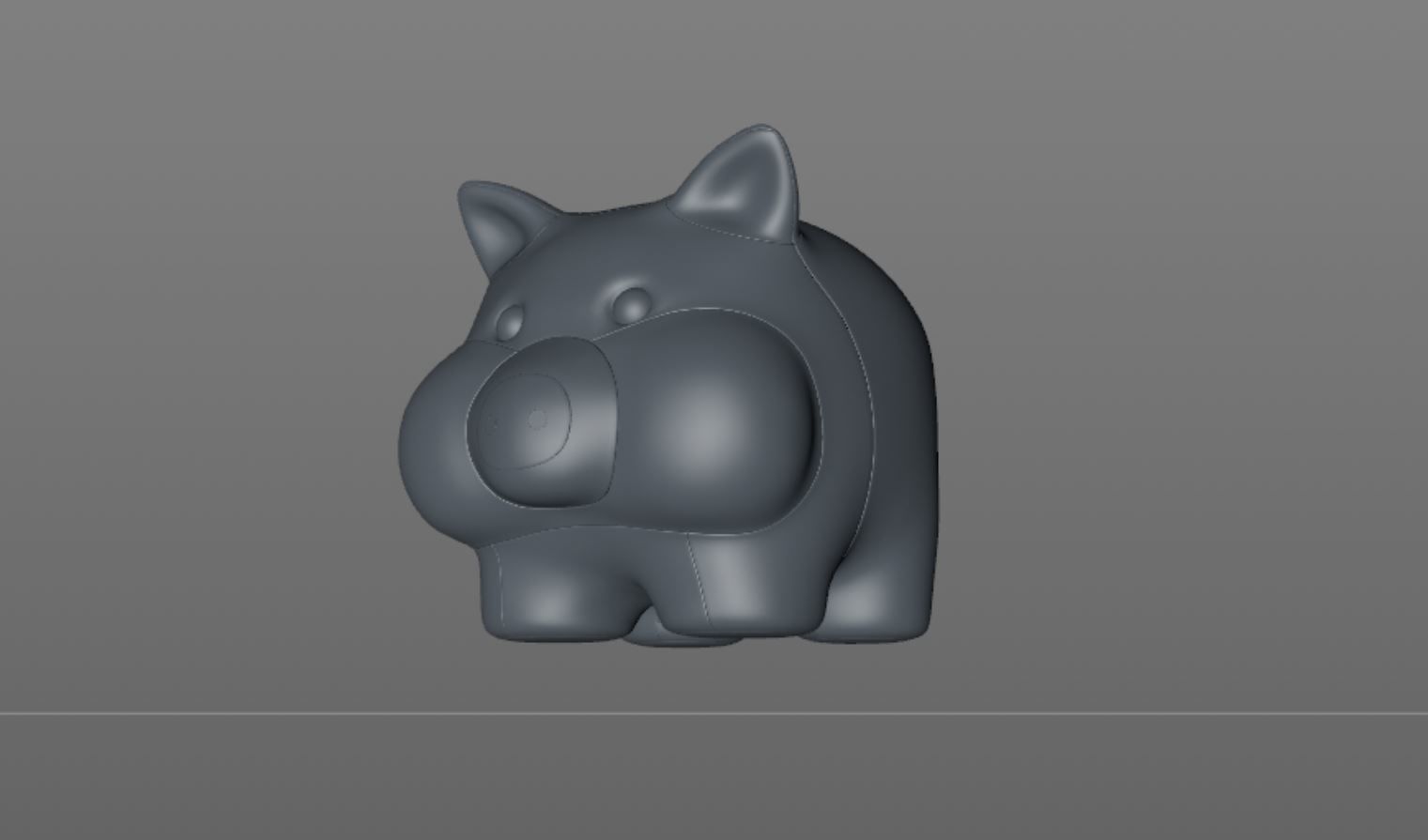 stuffed animal pig 3D model_12