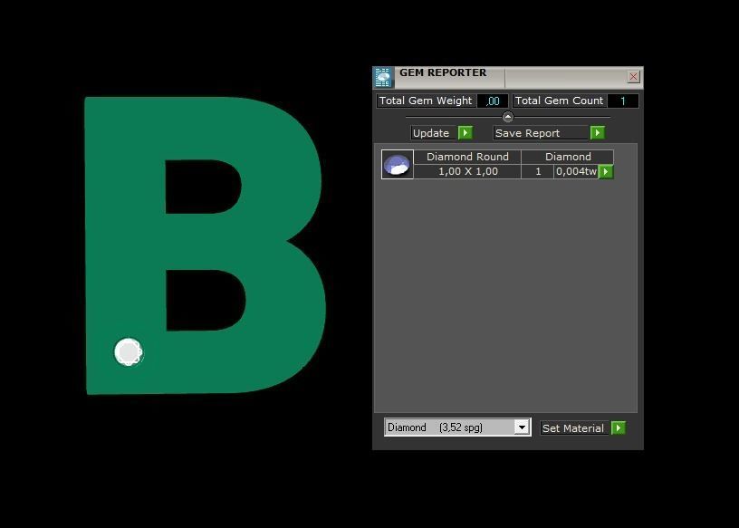 Alphabet B Pendant  3D print model_1