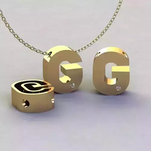 Alphabet G Pendant  3D print model
