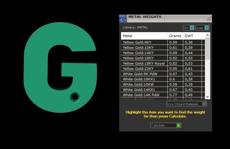 Alphabet G Pendant  3D print model_3