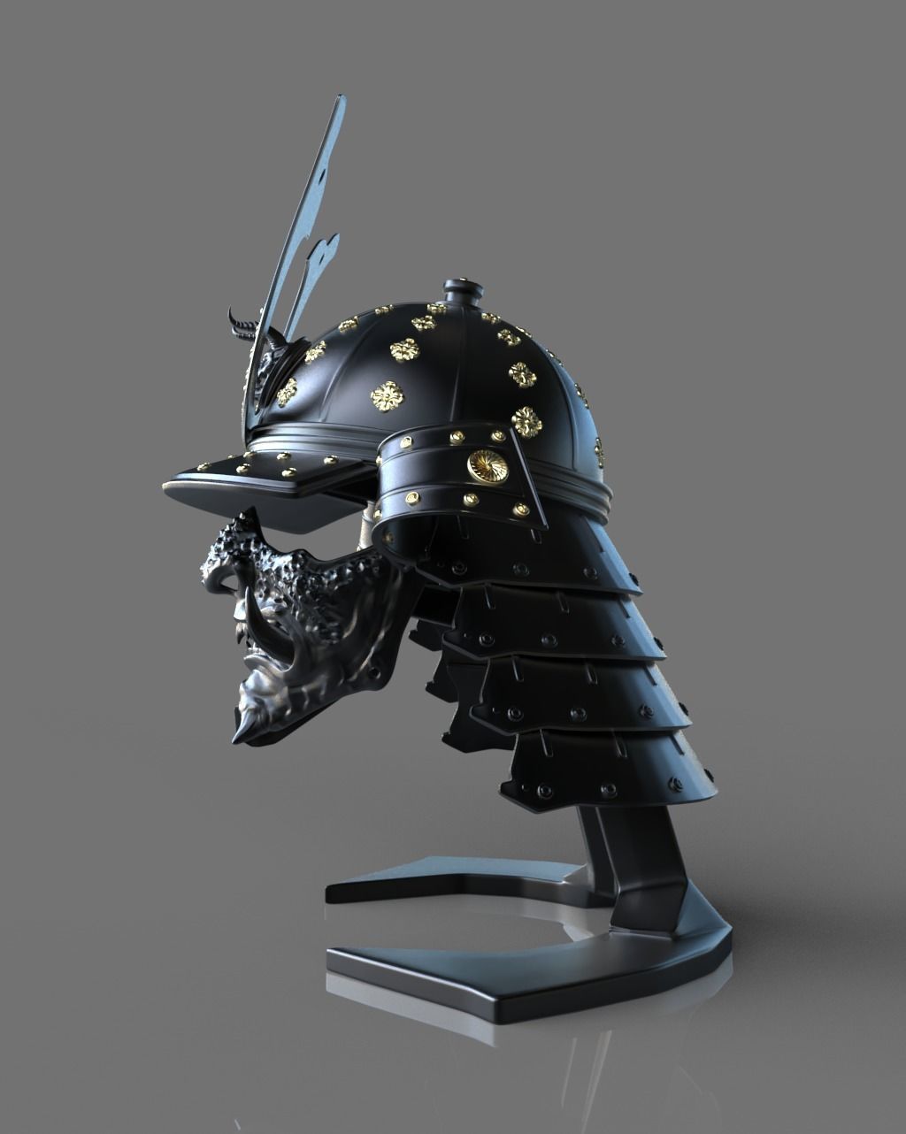 Kabuto I - samurai helmet 3D print model_0