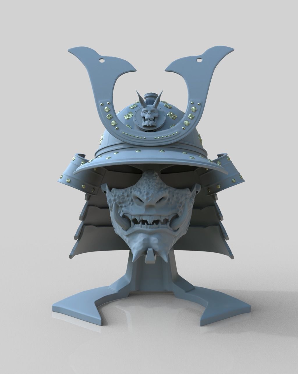 Kabuto I - samurai helmet 3D print model_4