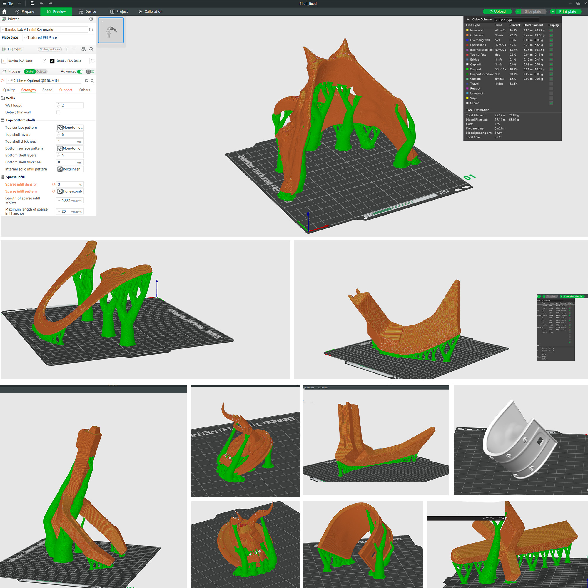 Kabuto I - samurai helmet 3D print model_14
