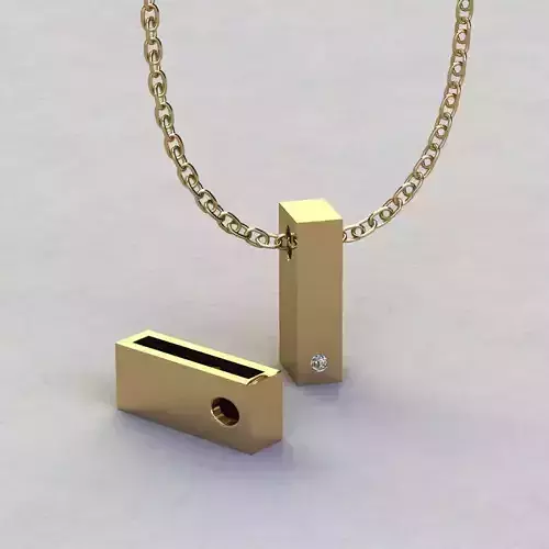 Alphabet I Pendant  3D print model