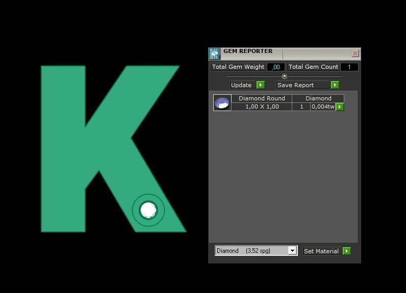  Alphabet K Pendant  3D print model_1