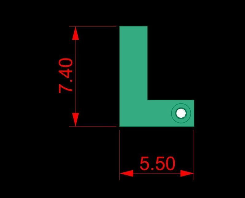 Alphabet L Pendant  3D print model_2