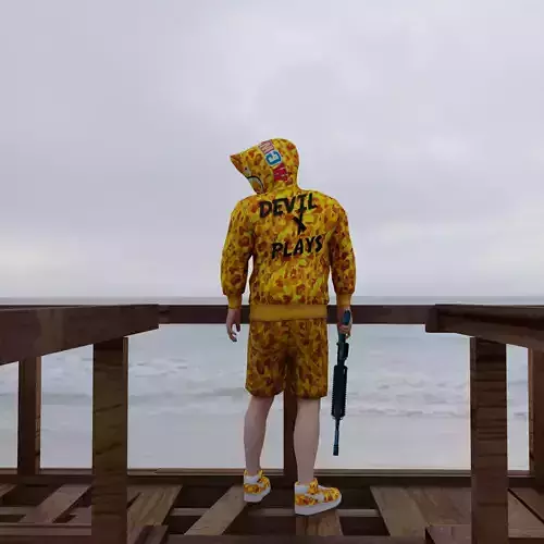 PUBG MOBILE BAPE SUITE 3D FBX MODEL 3D model