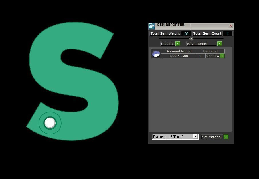 Alphabet S Pendant  3D print model_1