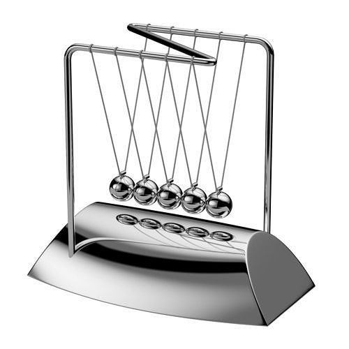 NewtonCradle03 balancing pendulum Free 3D model