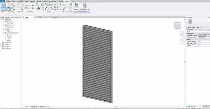 Louvre Curtain wall 3D model