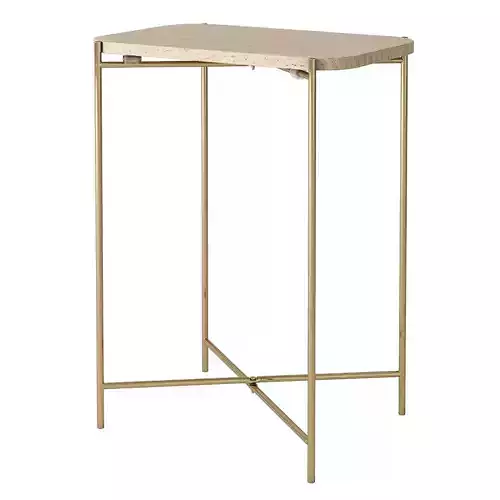 Zara Marble and Wood side table