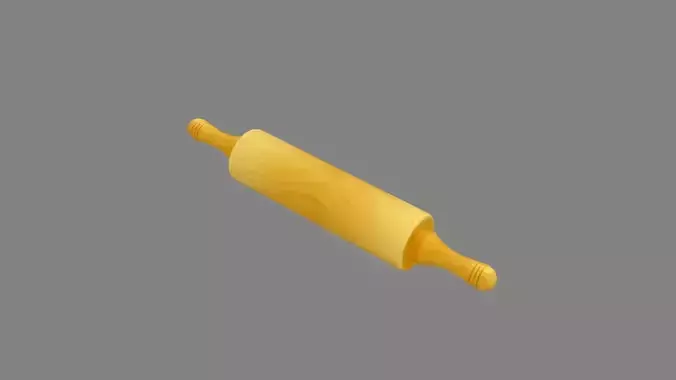 Cartoon kitchenware - rolling pin