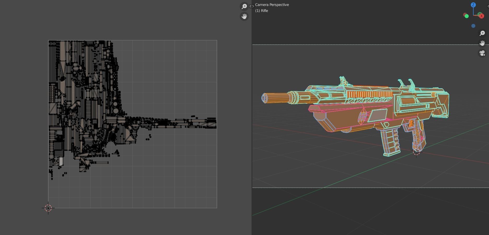 Sci-fi Rifle  Low-poly 3D model_4