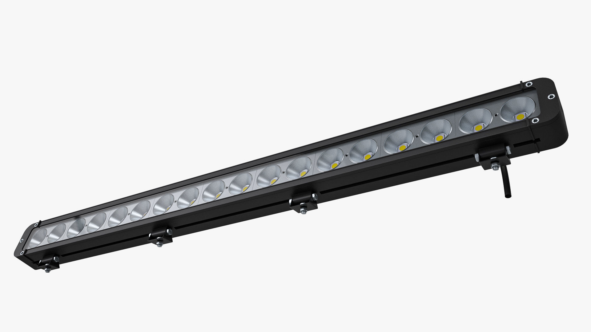 Large LED Light Bar 3D model_4