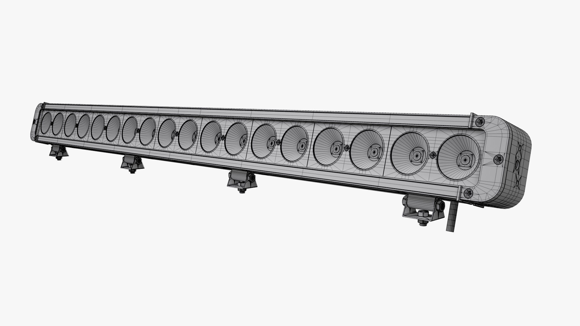 Large LED Light Bar 3D model_12