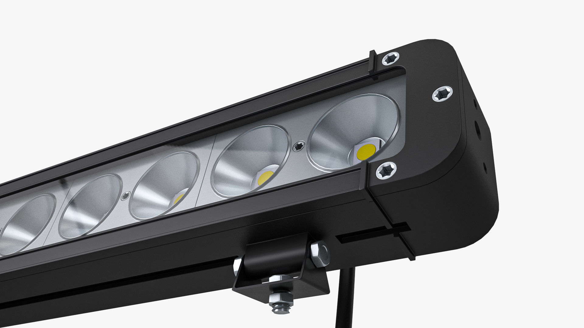 Large LED Light Bar 3D model_5