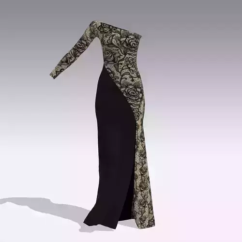 DRESS LONG DRESS LACE