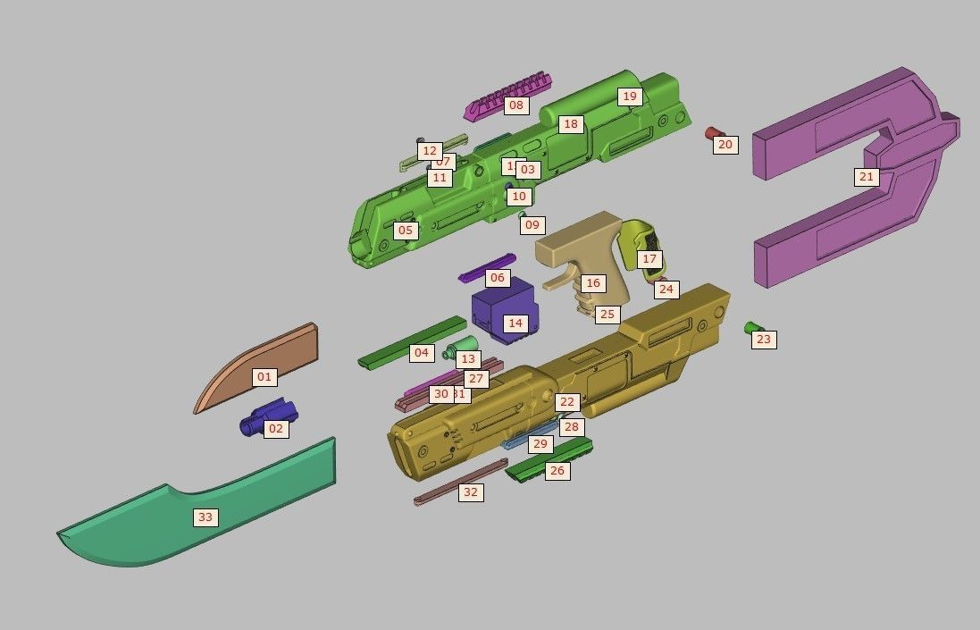 Sovereign Protector STW48 Blaster Rifle Full Size STL 3D print model_2
