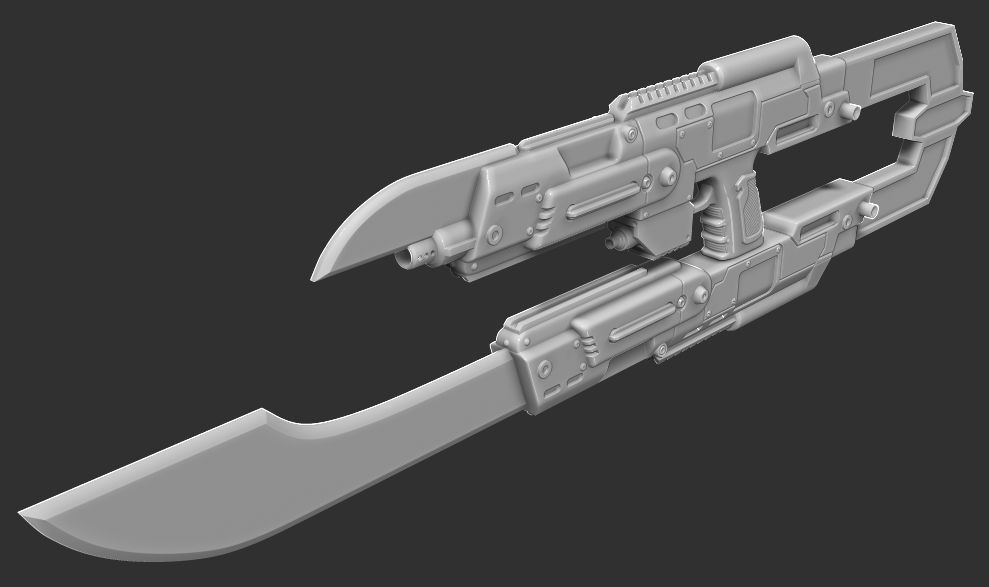 Sovereign Protector STW48 Blaster Rifle Full Size STL 3D print model_4