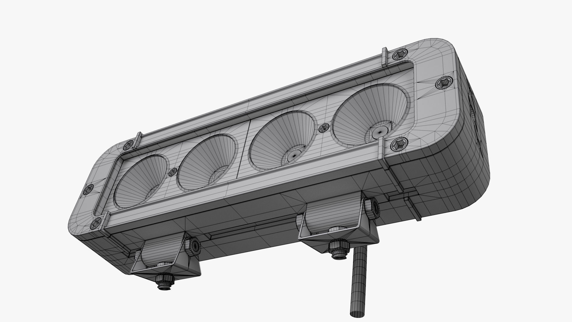 Medium LED Light Bar 3D model_13