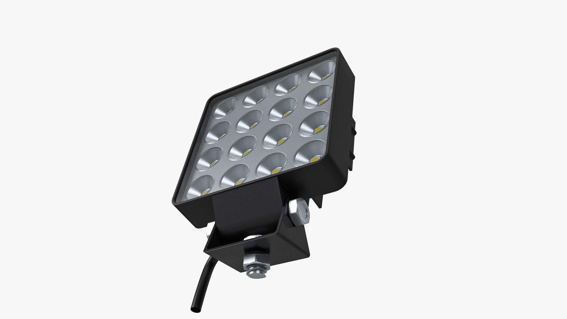 Small LED Light Bar 3D model_4