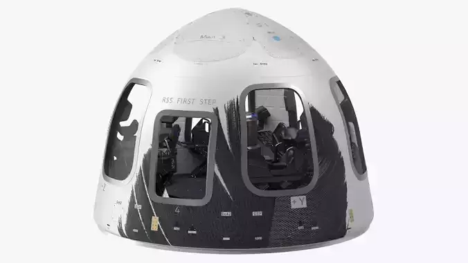 Blue Origin New Shepard Crew Capsule 3D model